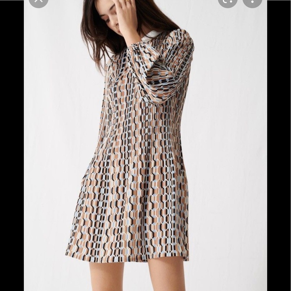 Maje mini pleated dress